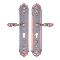 Large Size Door Handle Lock Copper Antique (111), 