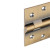 4" 3mm Brass Door Hinges AB (Rail)
