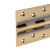 5" 4mm Brass Door Hinges AB (Rail)