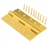 Door Hinge, 6" 5mm Brass Door Hinges SL (Butt)