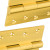6" 5mm Brass Door Hinges SL (Butt)