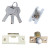 Door Knob Round Lock BN/GP (5890)