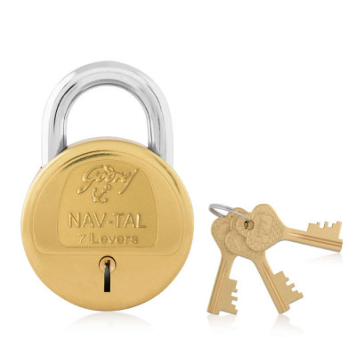 Godrej NAV-TAL 7 Levers Brass Padlock (3062)
