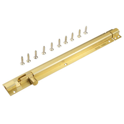 12" 12mm Brass Tower Bolt SL