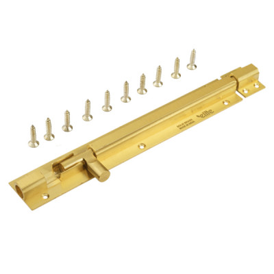 8" 10mm Brass Tower Bolt SL